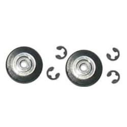 Set 2 ruedas tractoras + 4 clips  