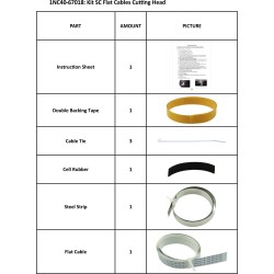 KIT FLAT CABLES, CUTTING HEAD