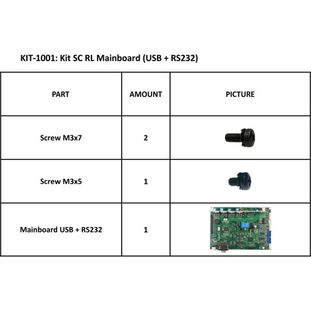 KIT 1001 - Placa madre SC-R  (USB+RS232)
