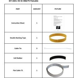 KIT SC D60/75 FLATCABLE