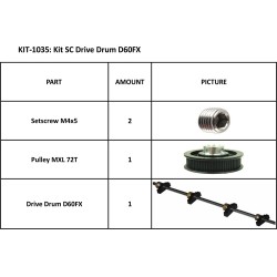 KIT SC DRIVE DRUM D60FX