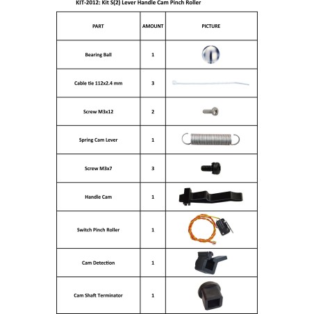 KIT 2012 - Summa SClass S2 Alavanca (Levantar / Baixar rodas traseiras)