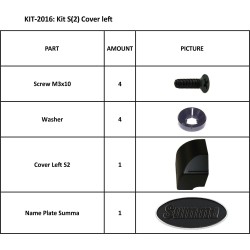 KIT-2116 Capot gauche pour traceurs Summa SClass, S2Class, S3Class