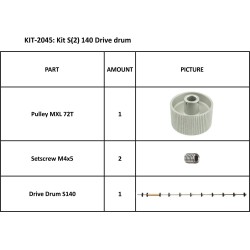 KIT S2 140 DRIVE DRUM