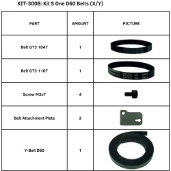 Kit Correas S One D60 (X/Y)