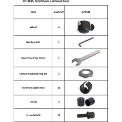 KIT S(2) WHEELS AND STAND TOOLS